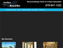 Tablet Screenshot of fastglassmirrorsandmore.com